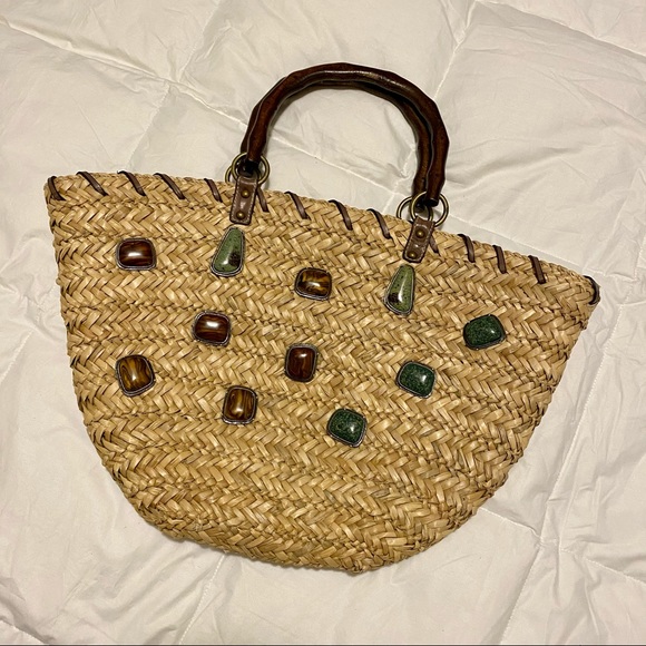 Nine West Straw Bag - Picture 1 of 8